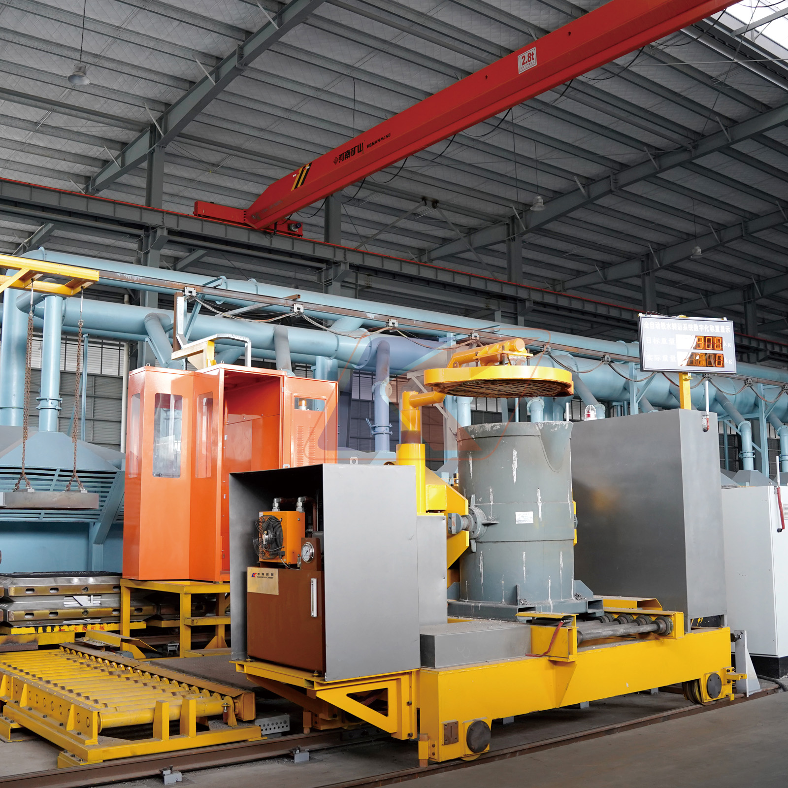 浇注机及铁水转运